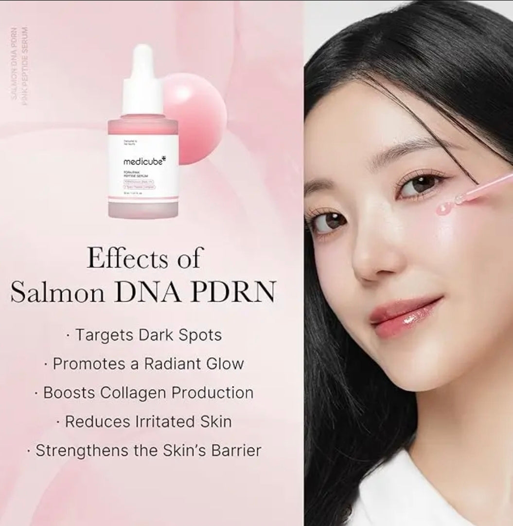 Medicube Salmon DNA Pdrn Pink Peptide Serum 30ml 1.01 fl. oz.