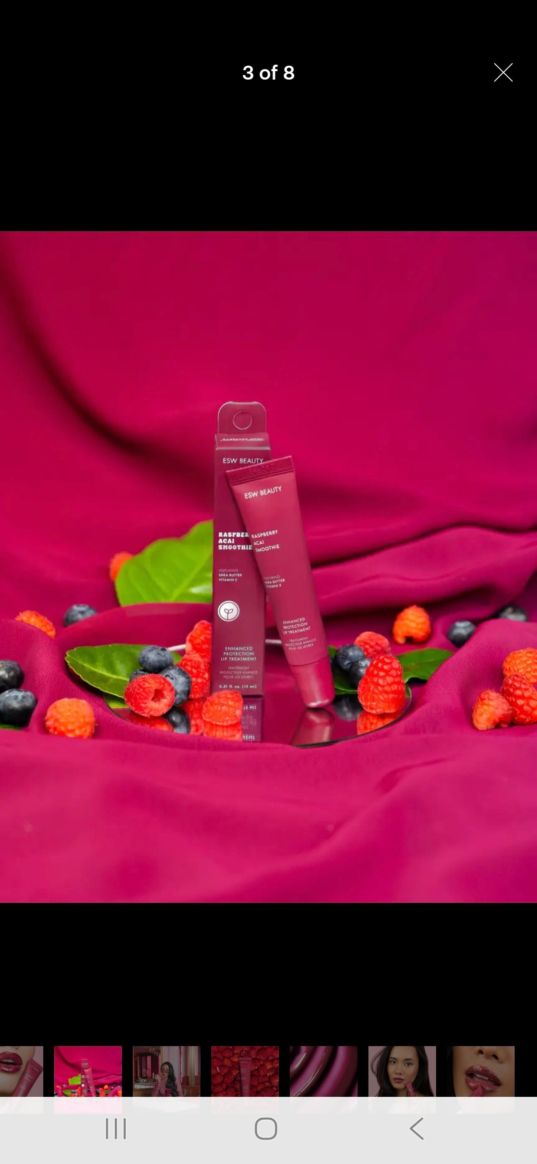 Raspberry Acai Smoothie Enhanced Protection Lip Treatment